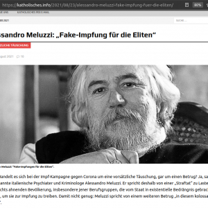 Alessandro Meluzzi: „Fake-Impfung für die Eliten“